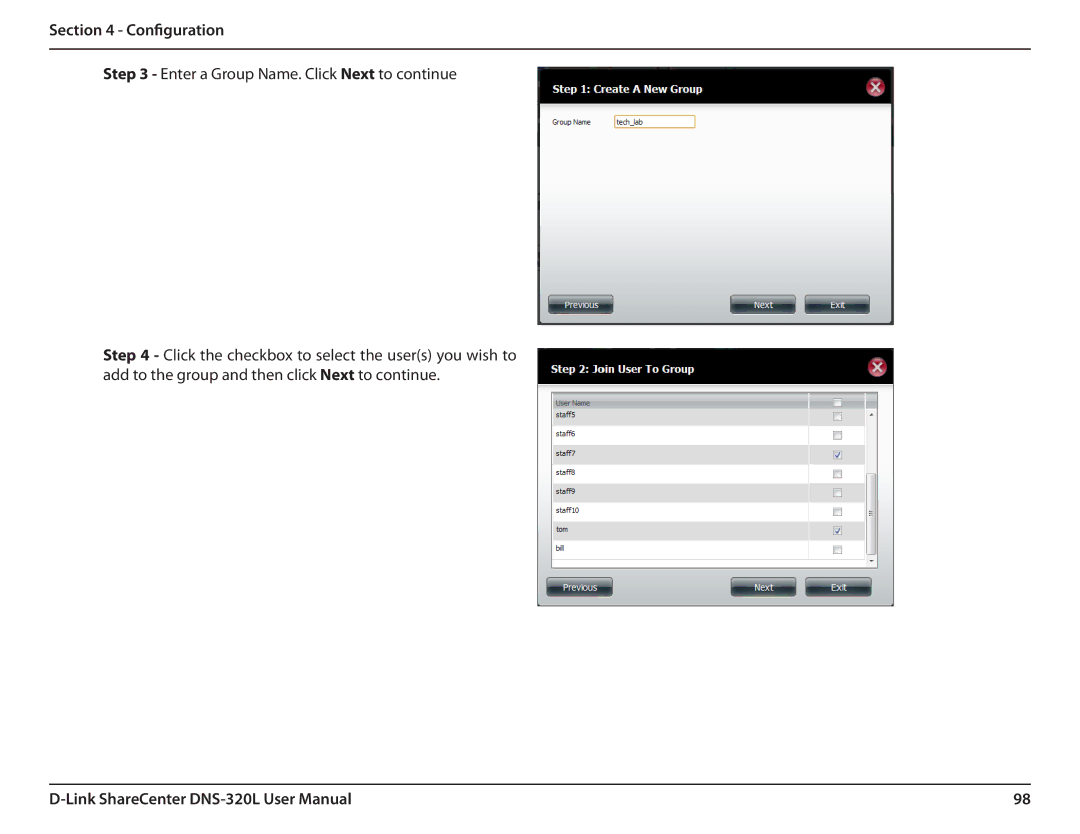 D-Link 2000 user manual Configuration 