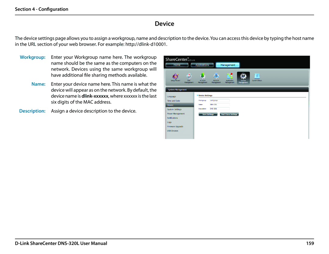 D-Link 2000 user manual Device, 159 