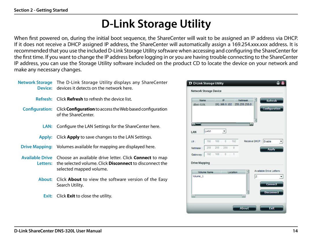 D-Link 2000 user manual Link Storage Utility 