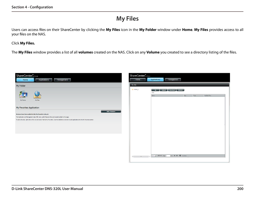 D-Link 2000 user manual Click My Files 