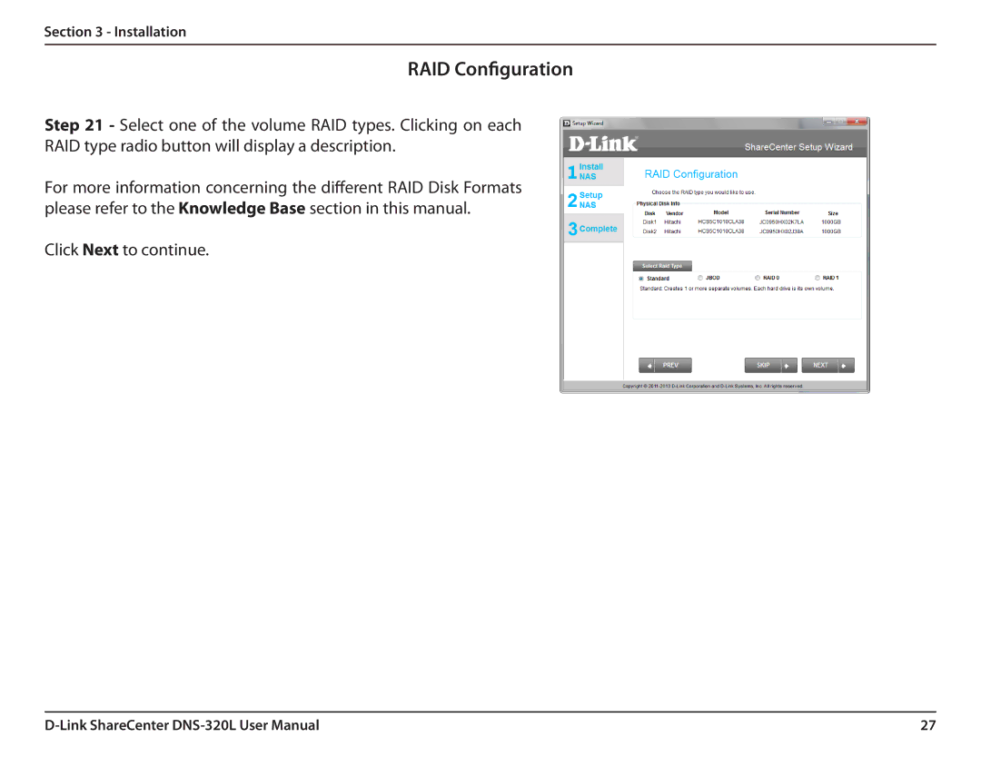 D-Link 2000 user manual RAID Configuration 