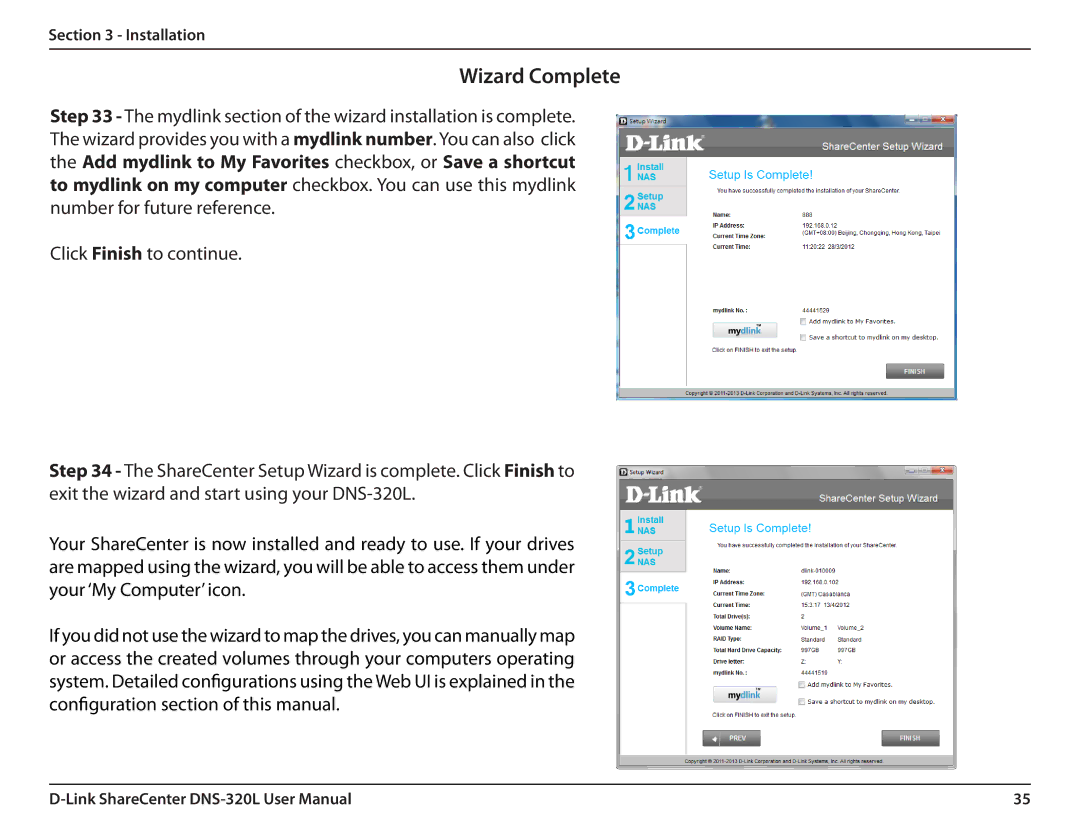 D-Link 2000 user manual Wizard Complete 