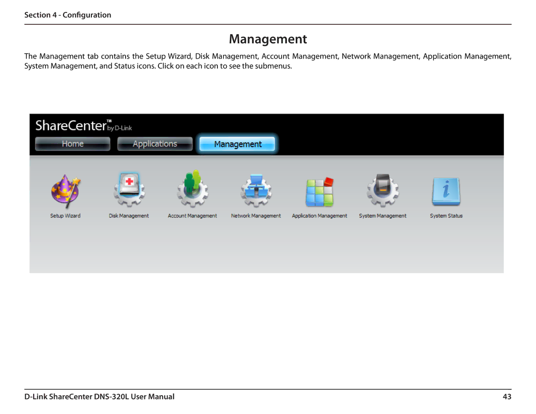 D-Link 2000 user manual Management 