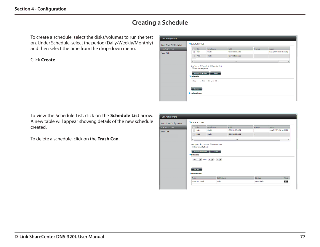 D-Link 2000 user manual Creating a Schedule 