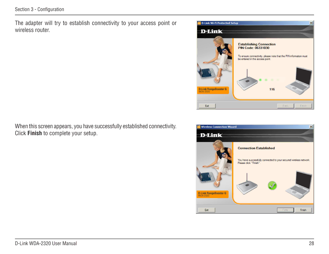 D-Link 2320 manual Configuration 