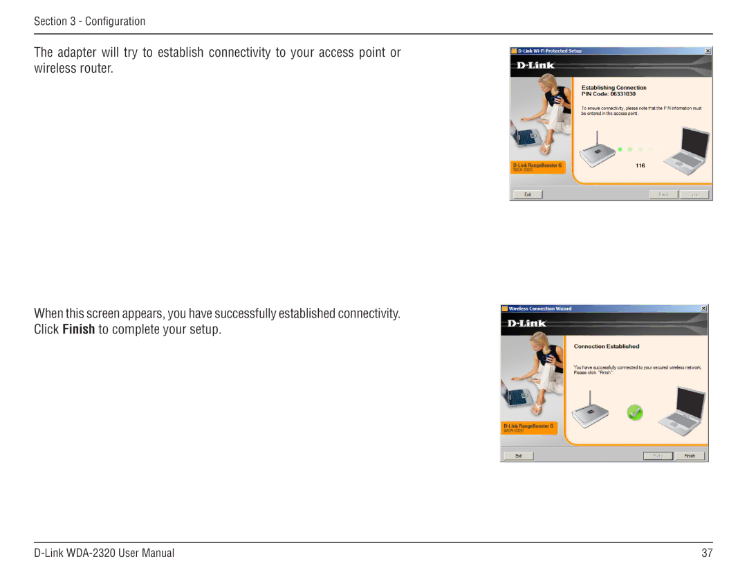 D-Link 2320 manual Configuration 