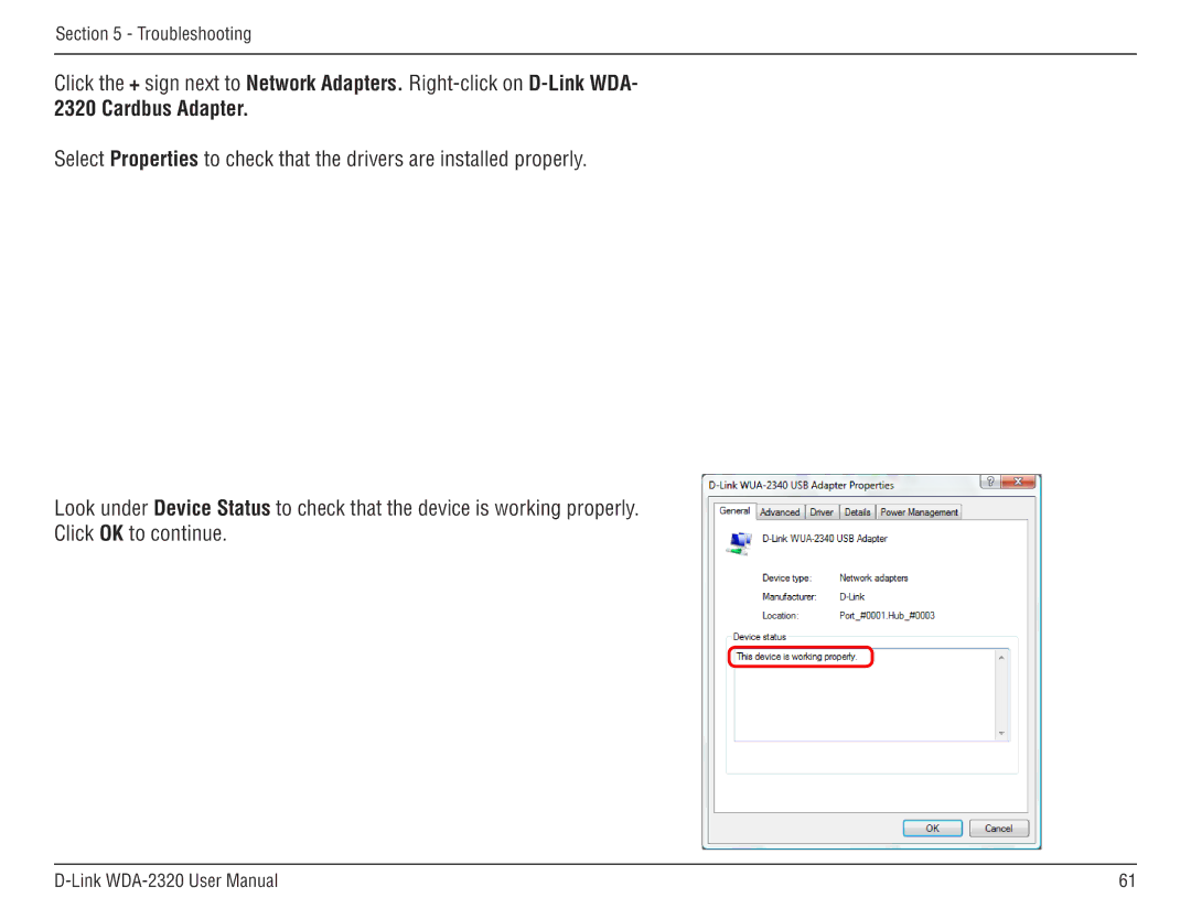 D-Link 2320 manual Troubleshooting 