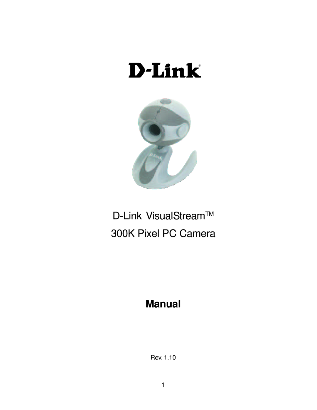 D-Link 300K Pixel PC Camera manual Manual 