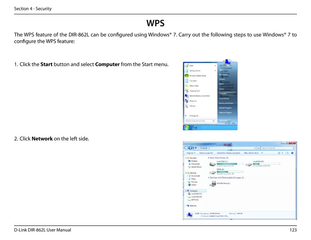 D-Link AC1600 user manual Wps 