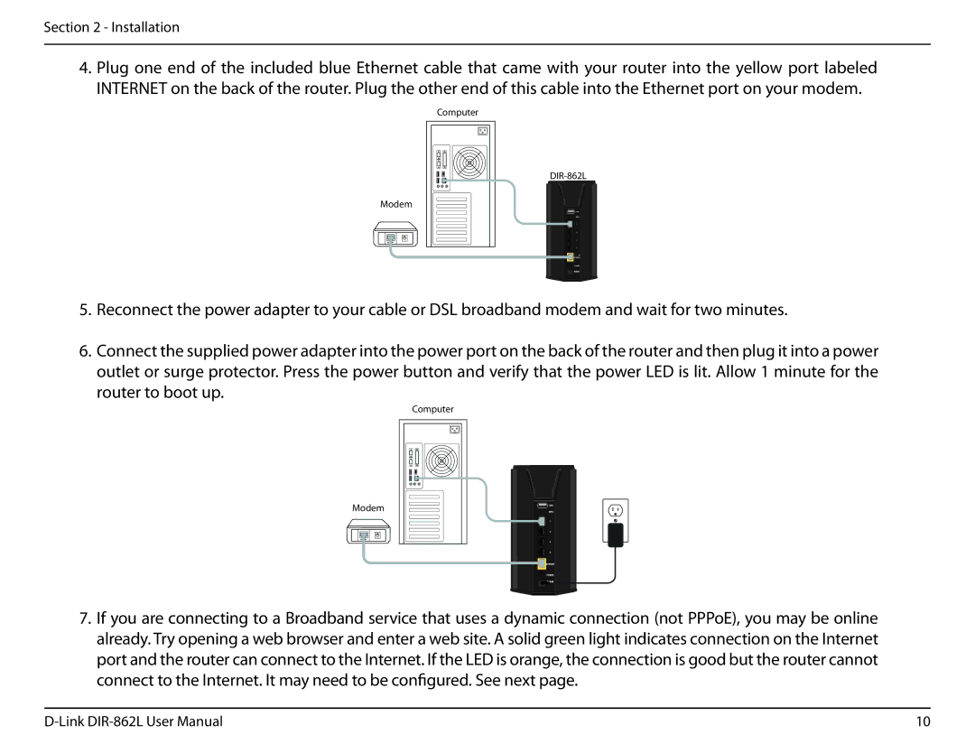 D-Link AC1600 user manual Computer Modem 