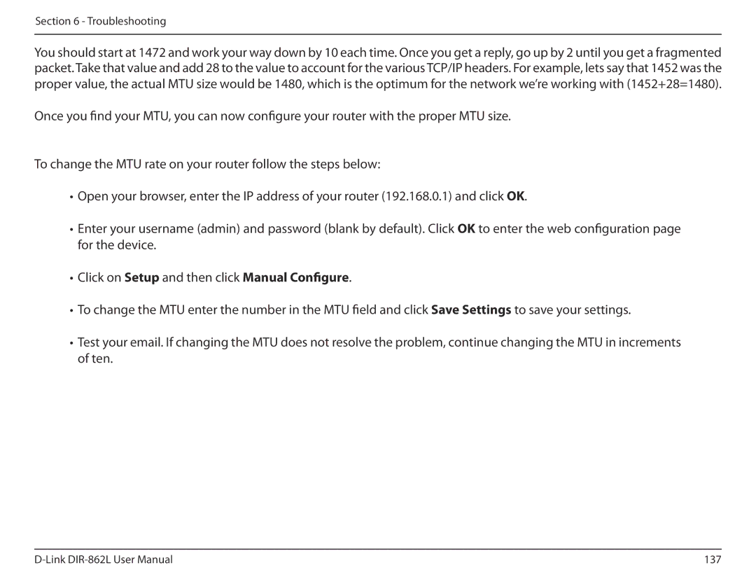 D-Link AC1600 user manual 137 