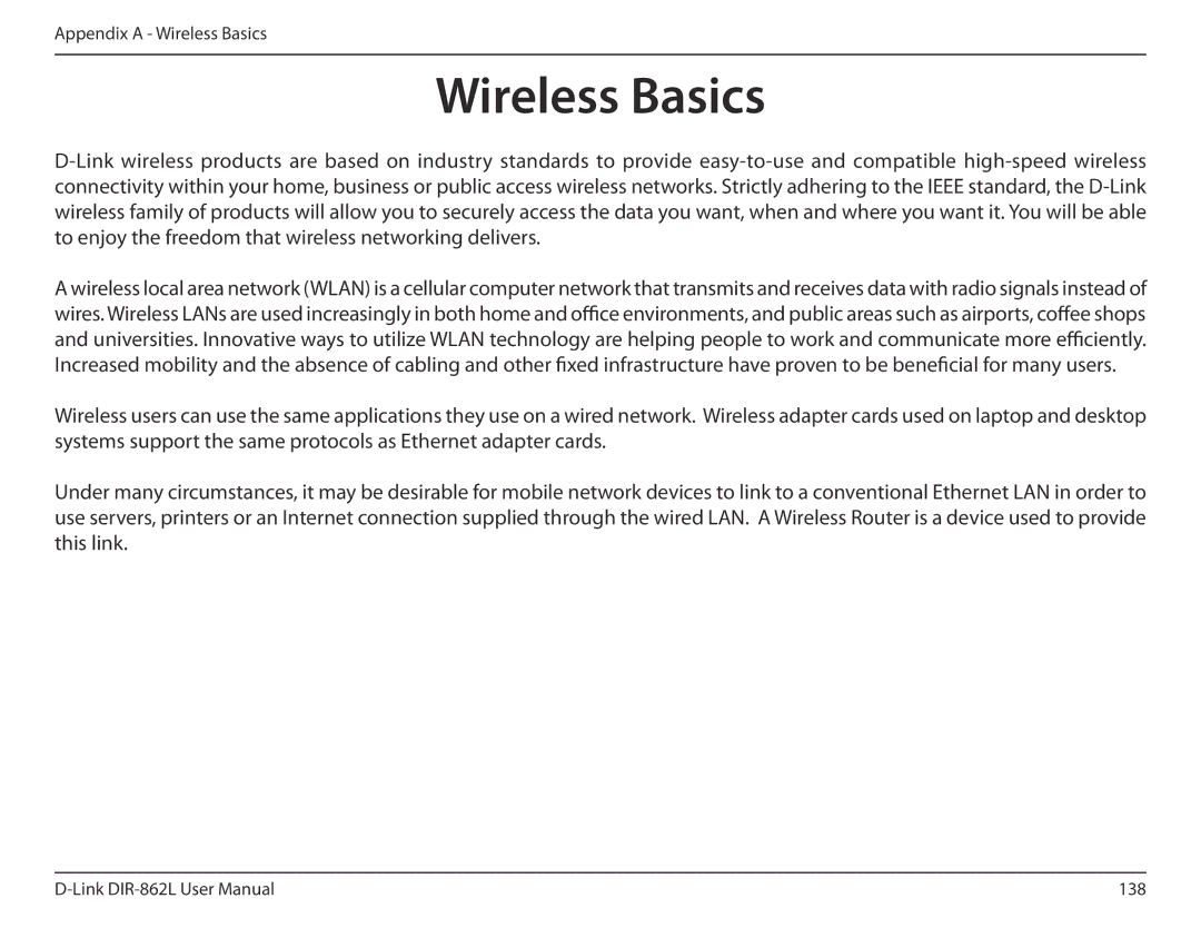 D-Link AC1600 user manual Wireless Basics 