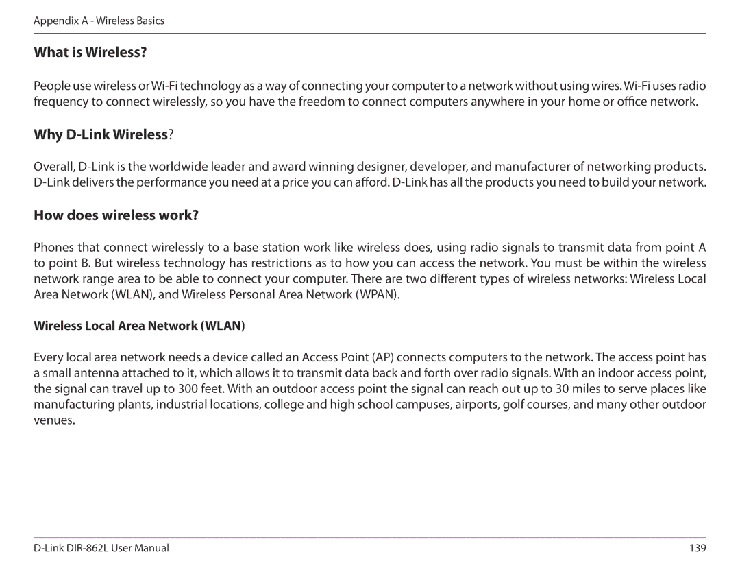 D-Link AC1600 user manual What is Wireless? 