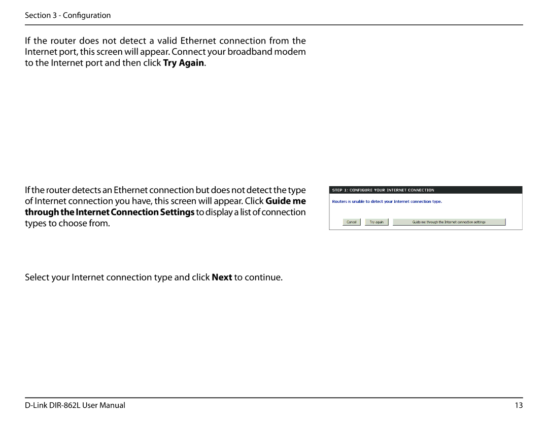 D-Link AC1600 user manual Configuration 