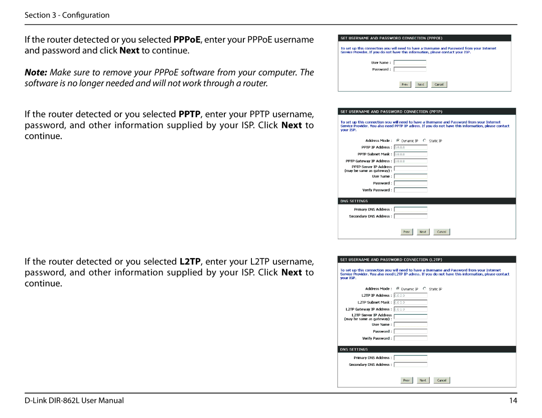 D-Link AC1600 user manual Configuration 