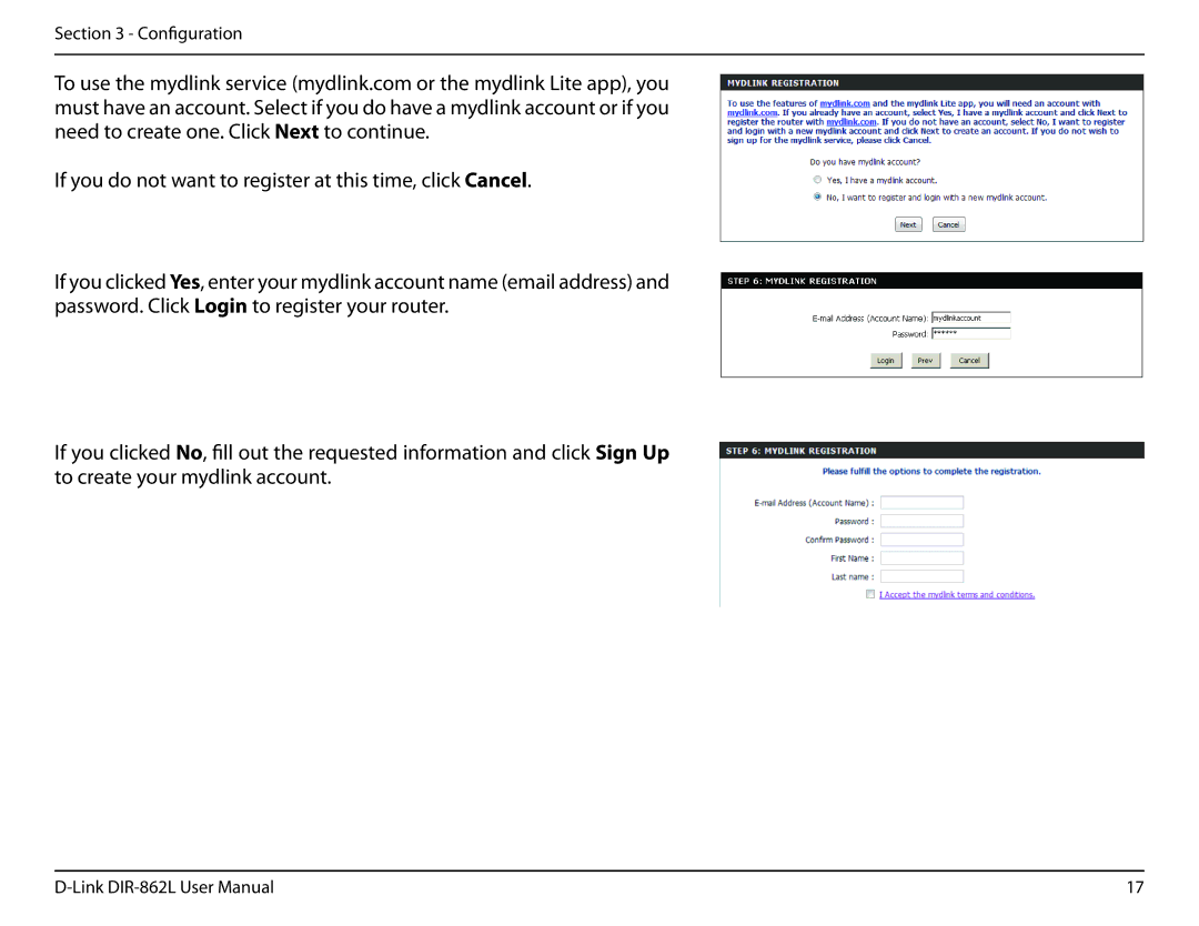 D-Link AC1600 user manual Configuration 