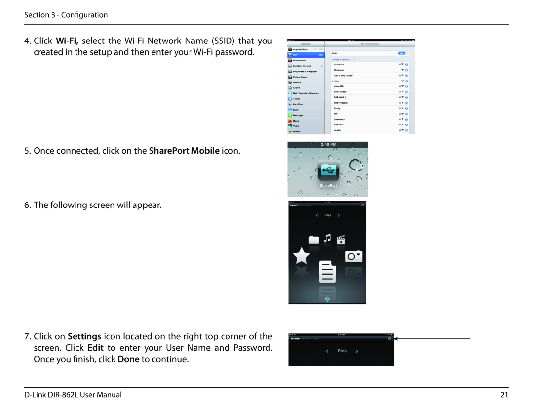 D-Link AC1600 user manual Configuration 