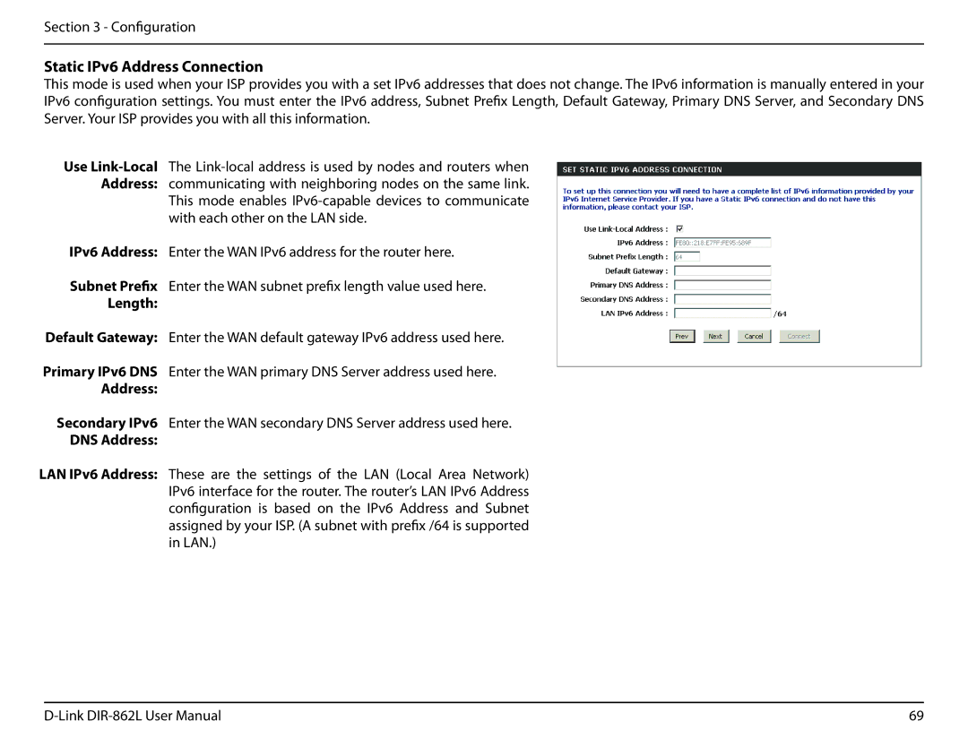 D-Link AC1600 user manual Length, DNS Address 