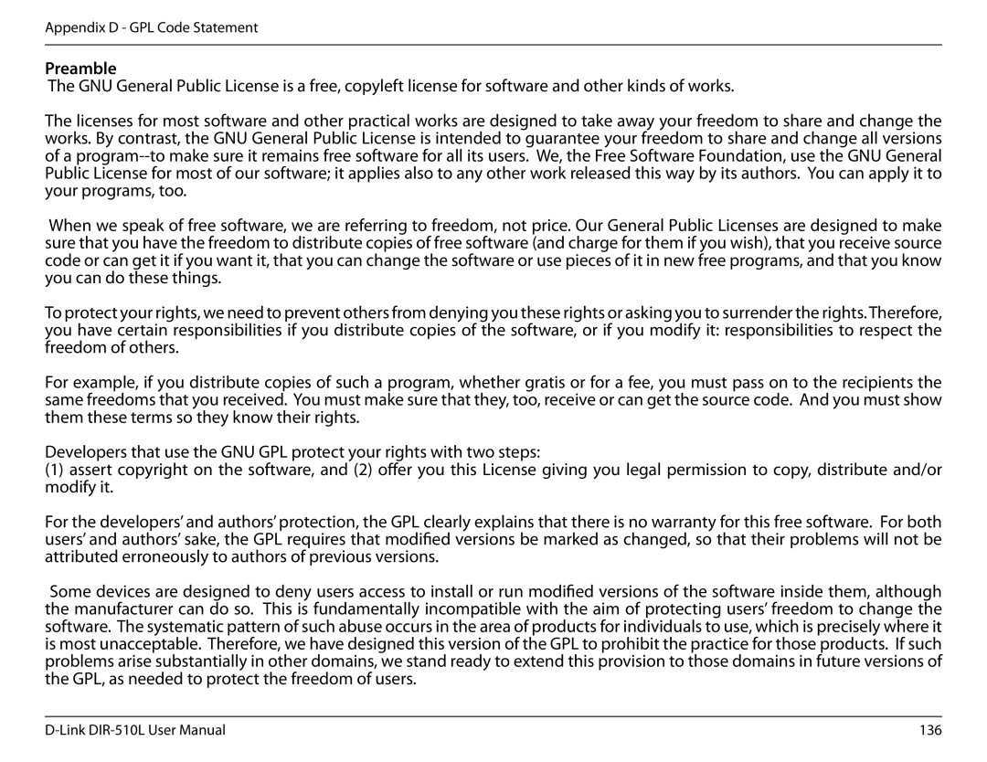 D-Link AC750 user manual Preamble 