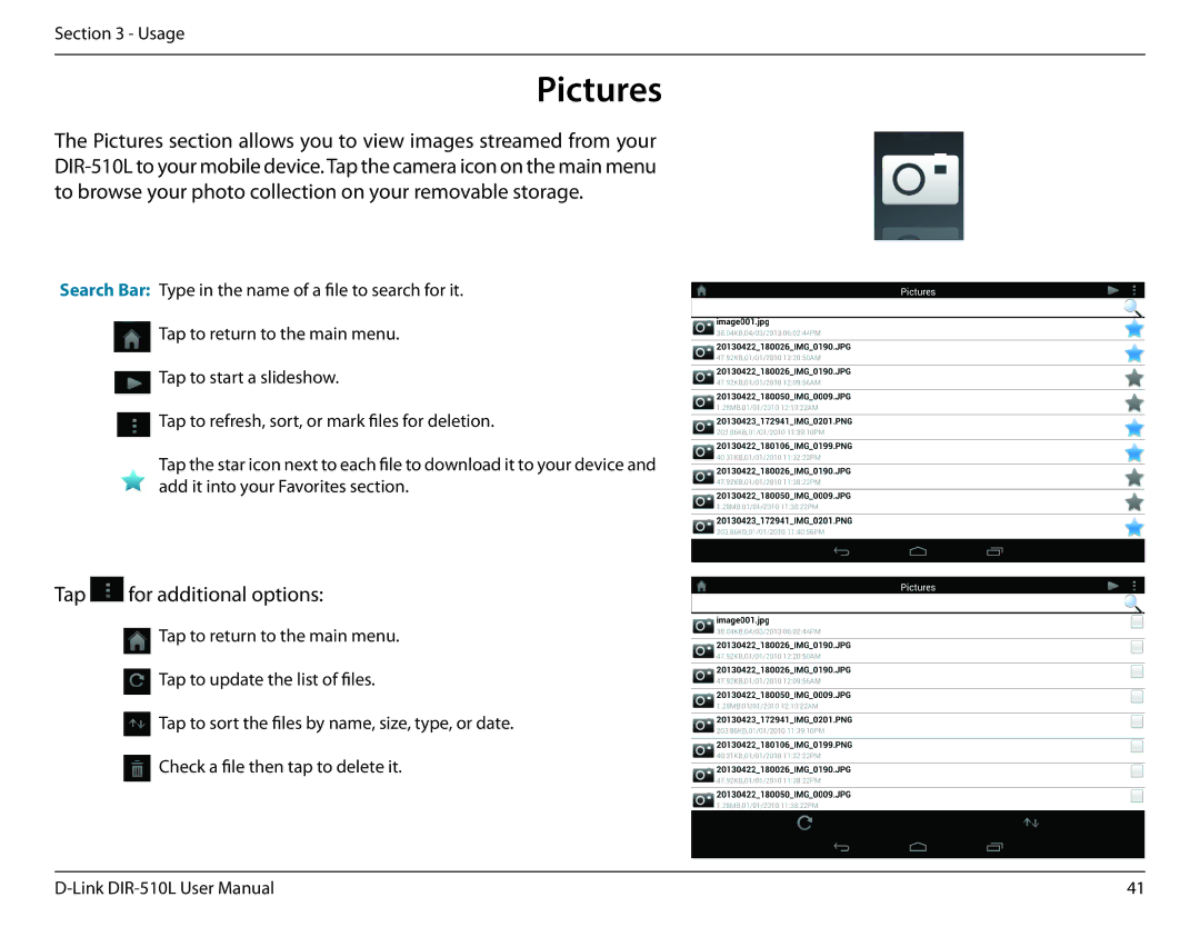 D-Link AC750 user manual Pictures 