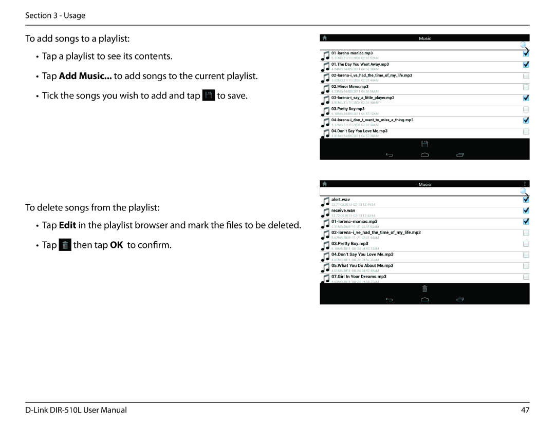 D-Link AC750 user manual Usage 