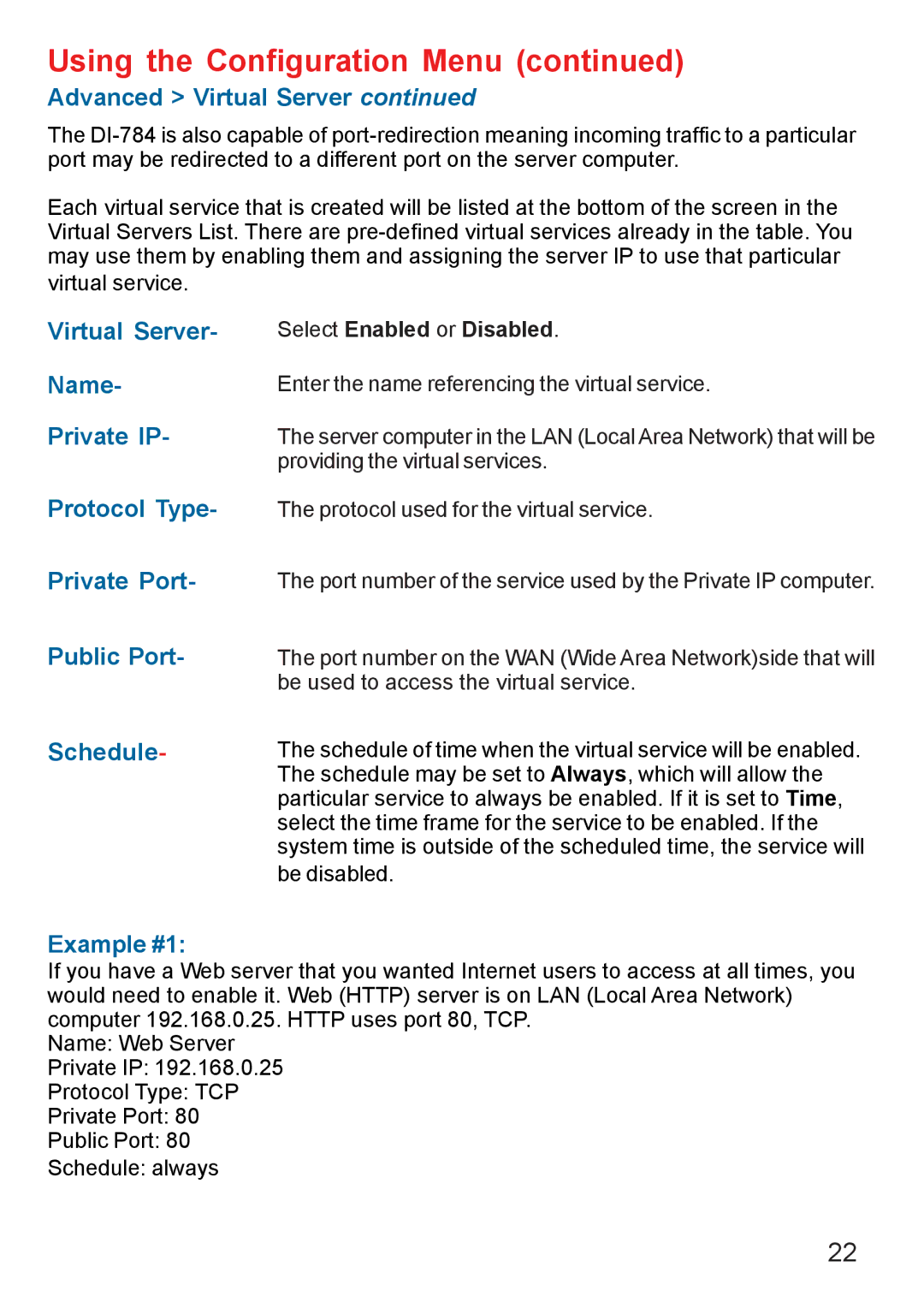 D-Link AG DI-784 manual Example #1 