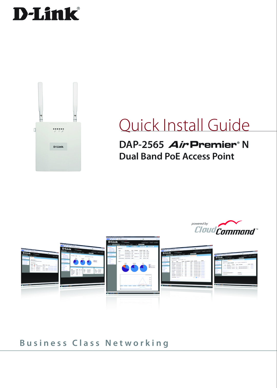 D-Link airpremier n dual band poe access point manual Quick Install Guide, DAP-2565 N, Dual Band PoE Access Point 