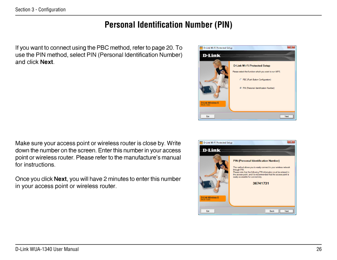 D-Link d-link wireless manual Personal Identification Number PIN 