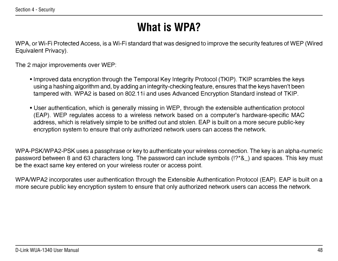 D-Link d-link wireless manual What is WPA? 