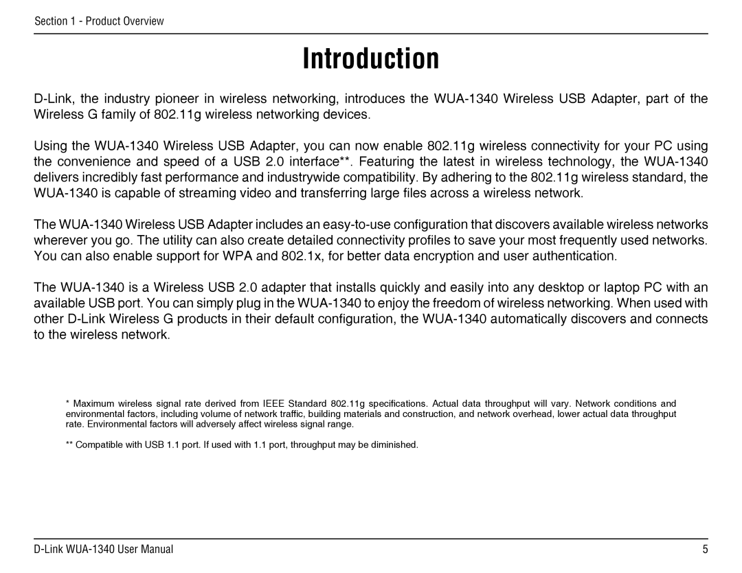 D-Link d-link wireless manual Introduction 