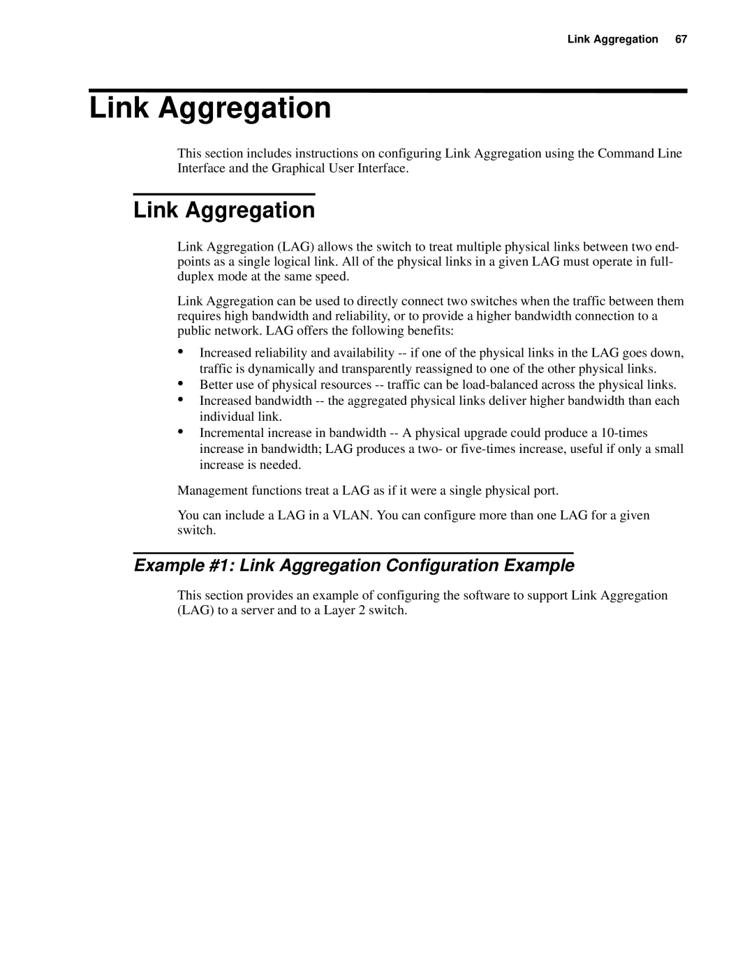 D-Link d-link manual Example #1 Link Aggregation Configuration Example 