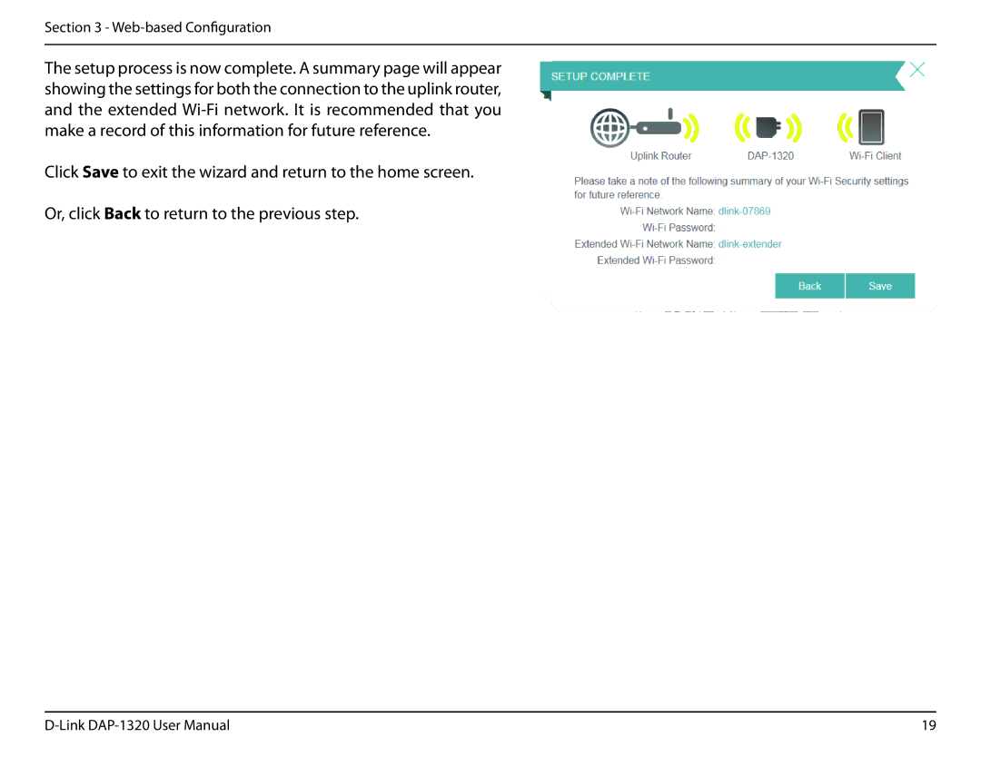 D-Link dap-1320 user manual Web-based Configuration 