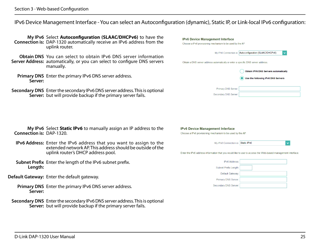 D-Link dap-1320 user manual Connection is DAP-1320, Length 