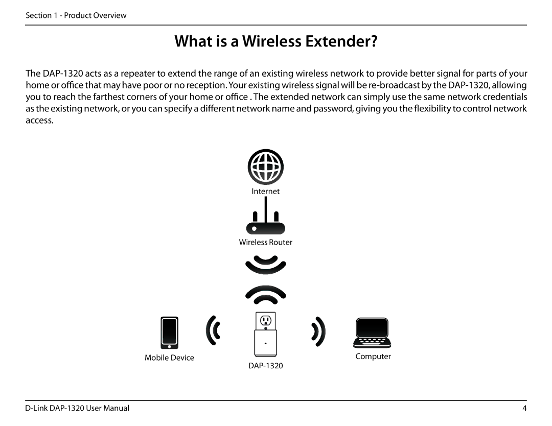 D-Link dap-1320 user manual What is a Wireless Extender? 