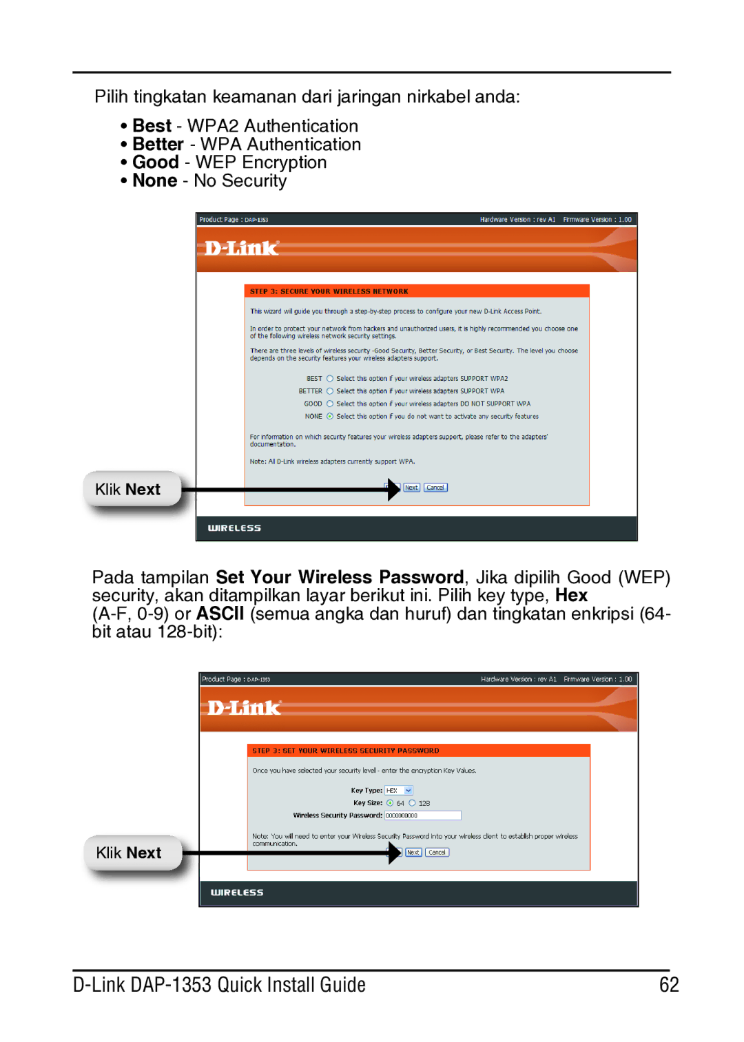 D-Link manual Link DAP-1353 Quick Install Guide 