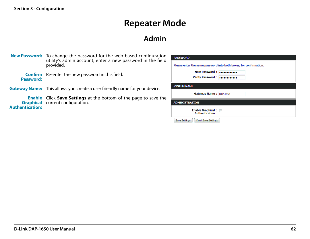 D-Link DAP-1650 user manual Repeater Mode 