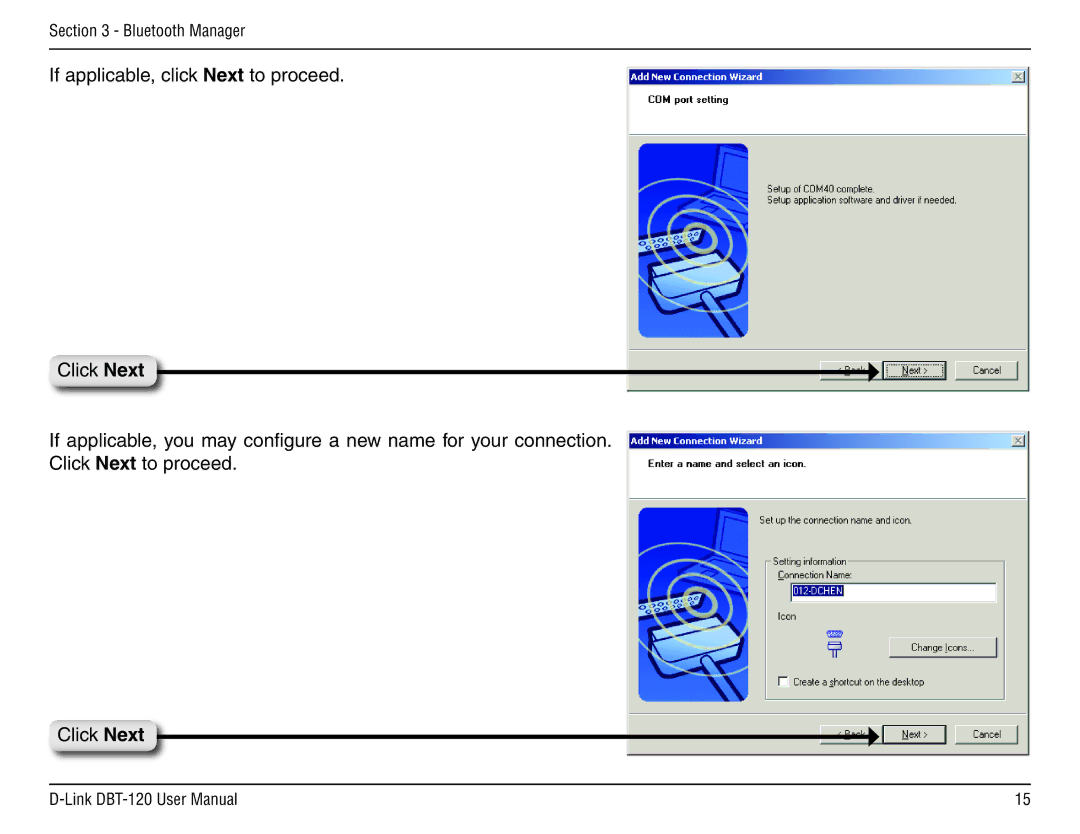 D-Link dbt-120 manual Bluetooth Manager 