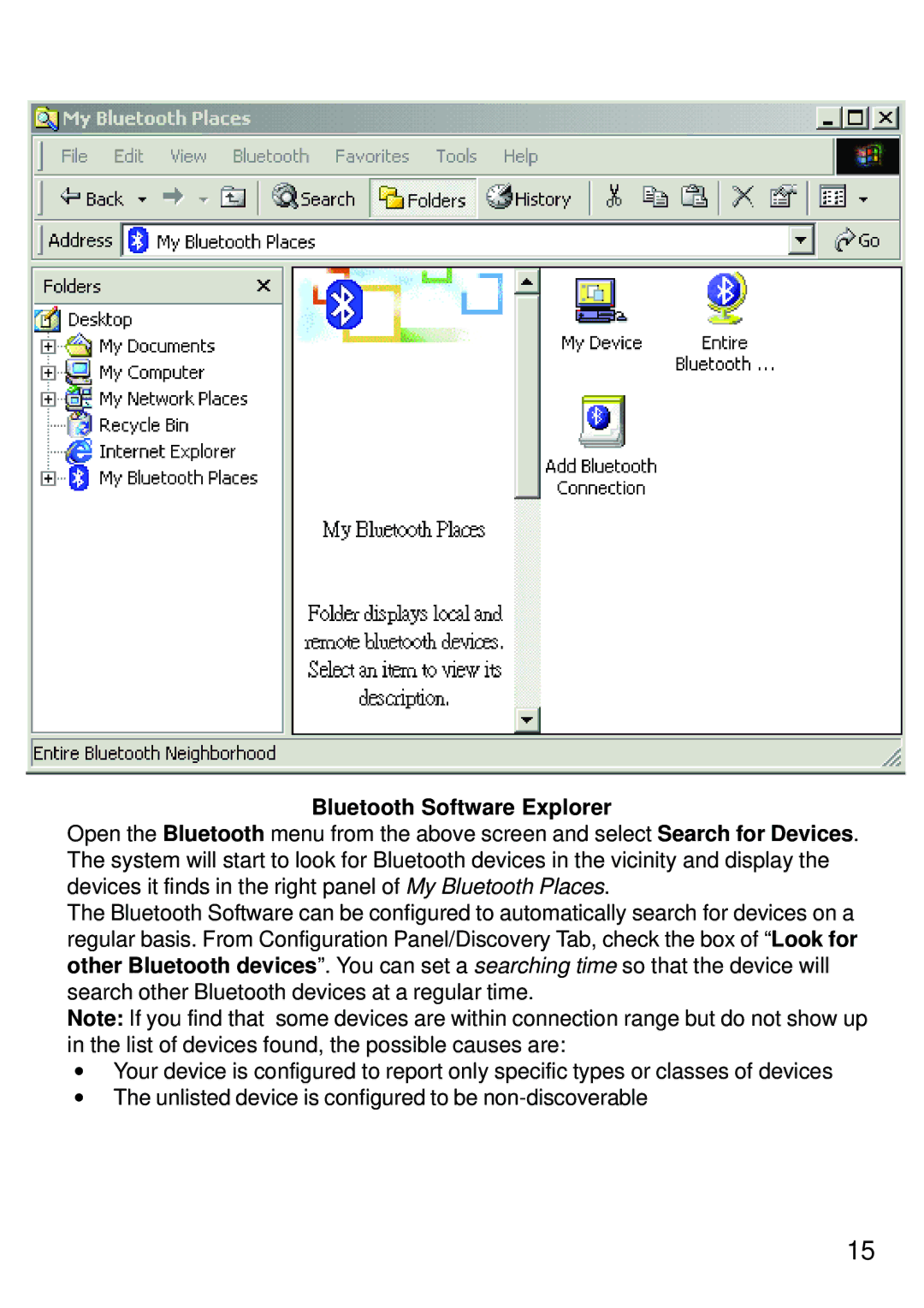 D-Link dbt-120 manual Bluetooth Software Explorer 