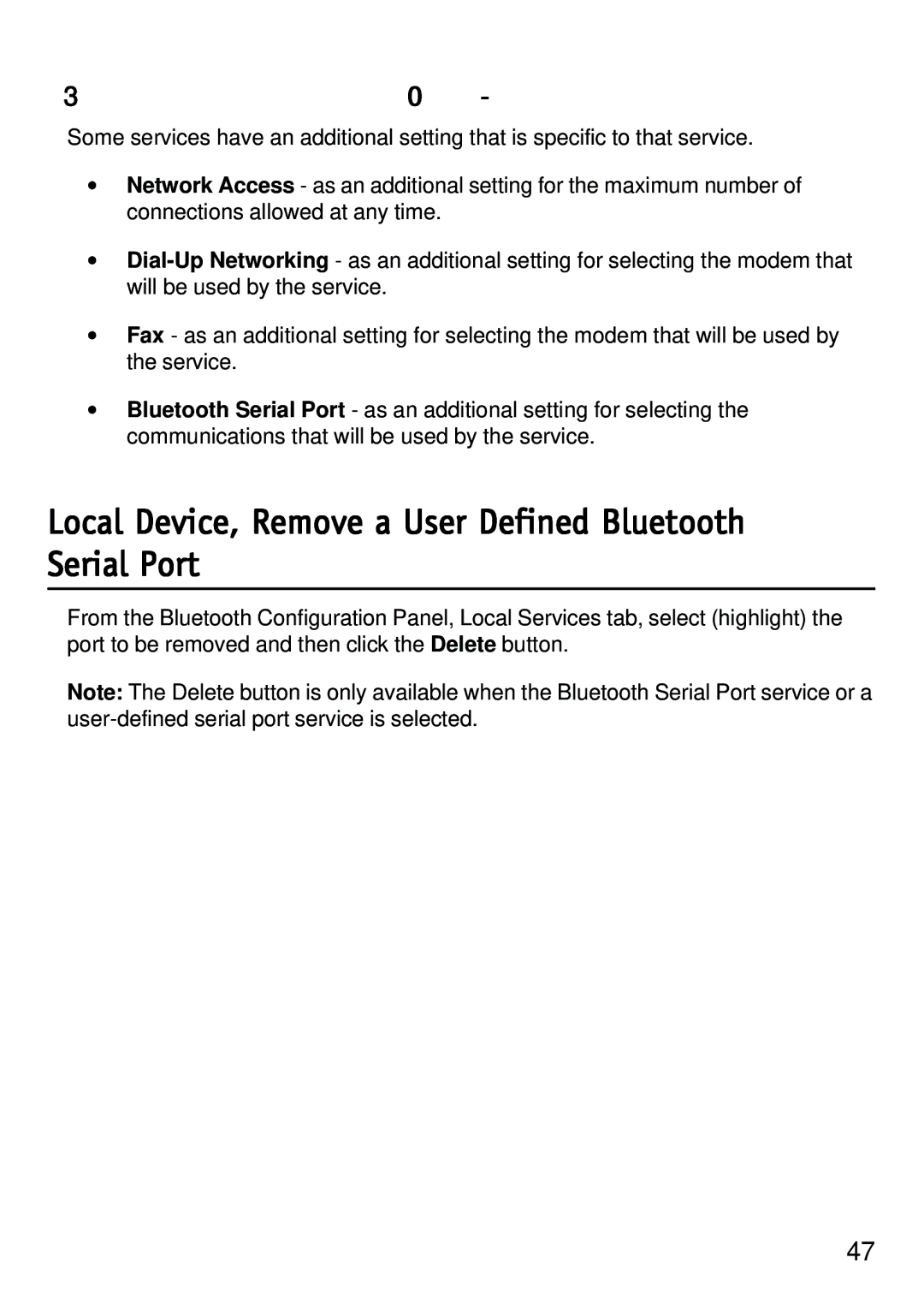 D-Link dbt-120 manual Local Device, Remove a User Defined Bluetooth Serial Port 