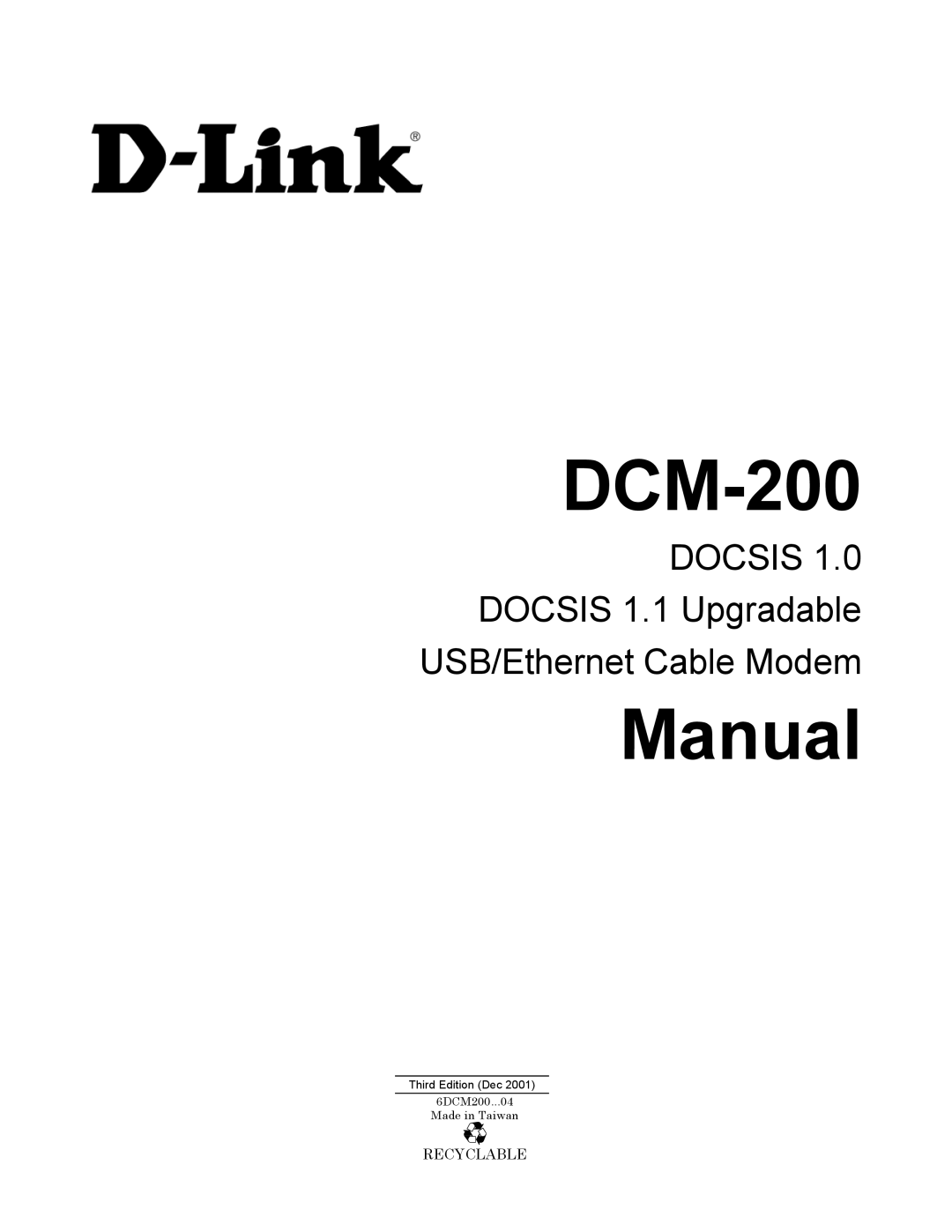 D-Link DCM-200 manual 