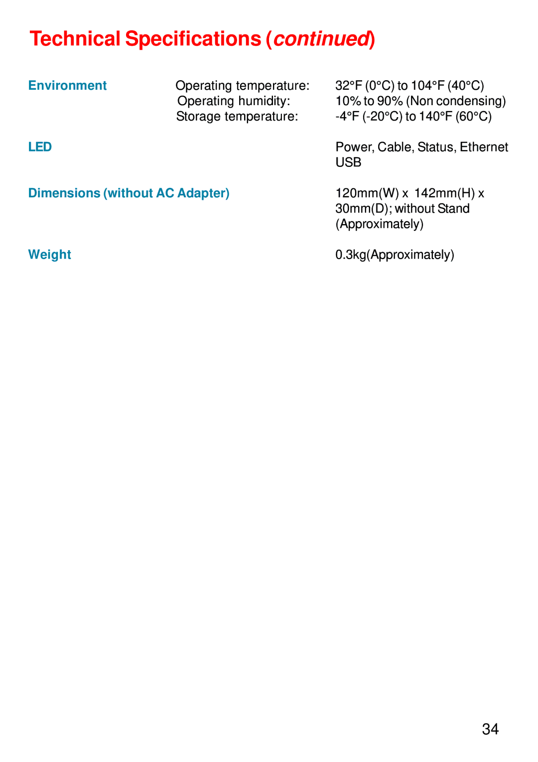 D-Link DCM-202, USB/Ethernet Broadband Cable Modem manual Led 