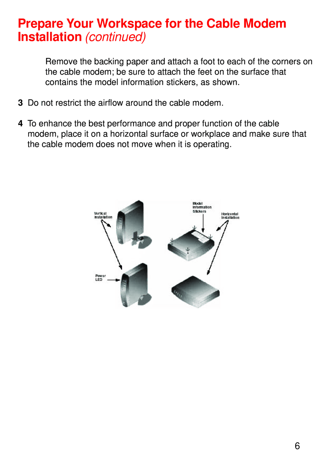 D-Link DCM-202, USB/Ethernet Broadband Cable Modem manual Prepare Your Workspace for the Cable Modem Installation 