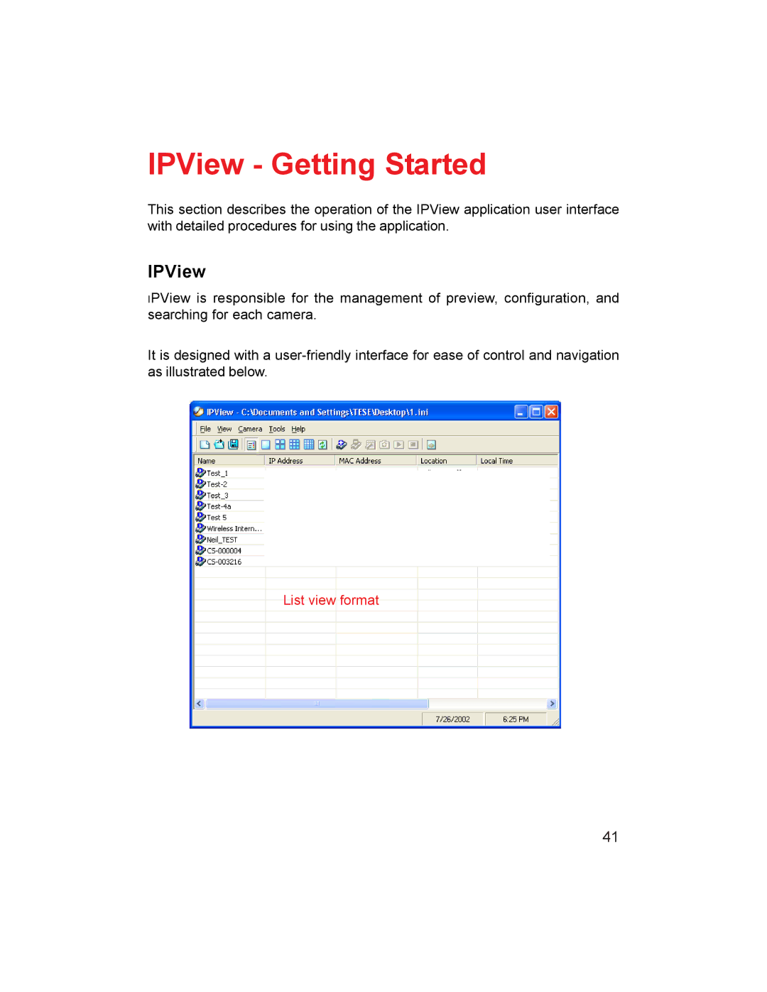 D-Link DCS-1000W manual IPView Getting Started 