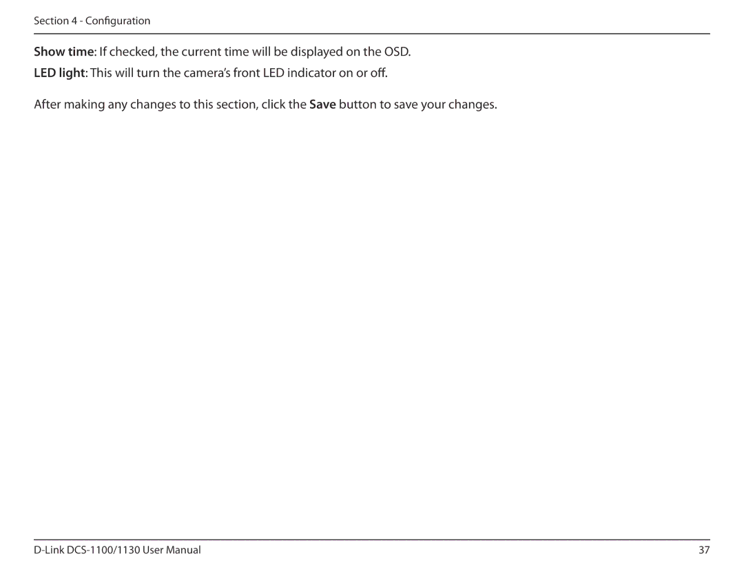 D-Link DCS-1130 manual Configuration 