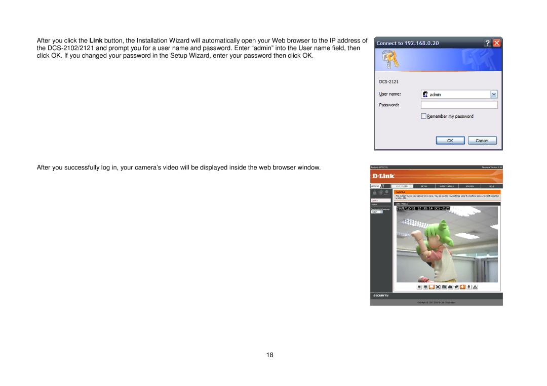 D-Link DCS-2102, DCS-2121 manual 