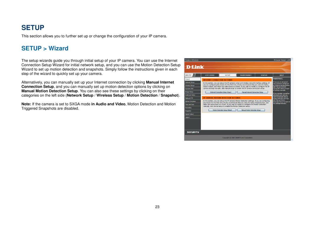 D-Link DCS-2121, DCS-2102 manual Setup Wizard 