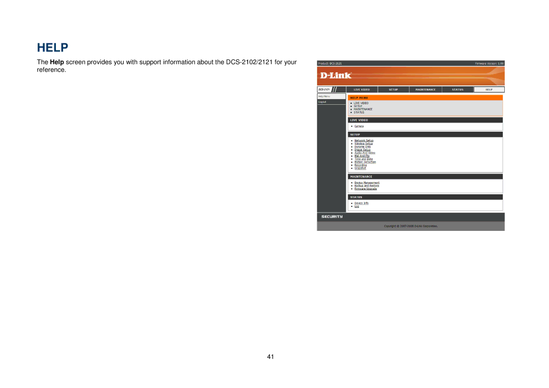 D-Link DCS-2121, DCS-2102 manual Help 