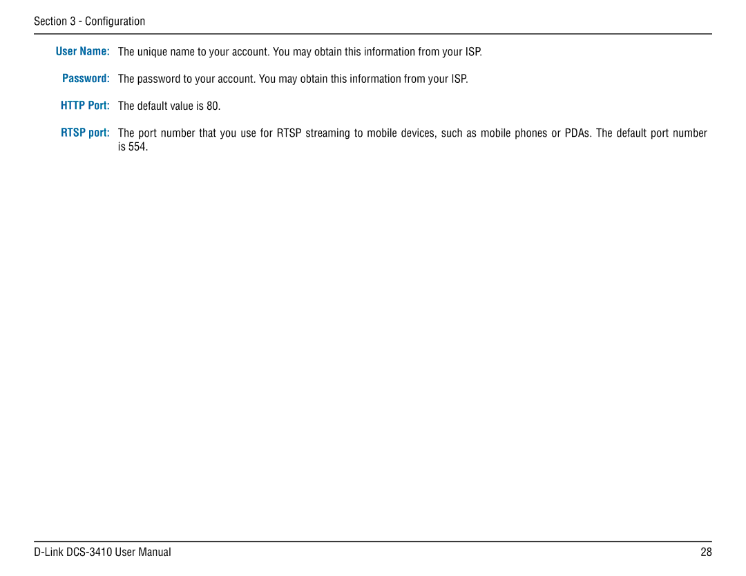 D-Link DCS-3410 manual 