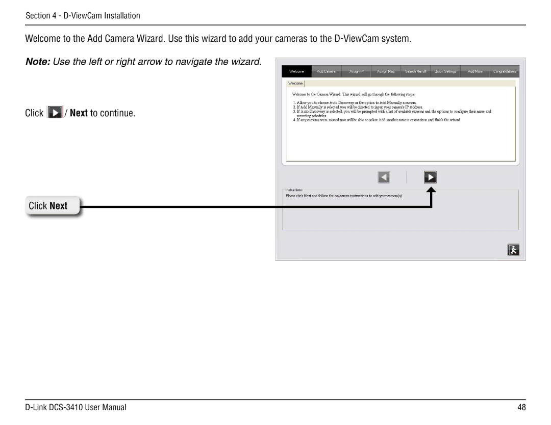 D-Link DCS-3410 manual ViewCam Installation 