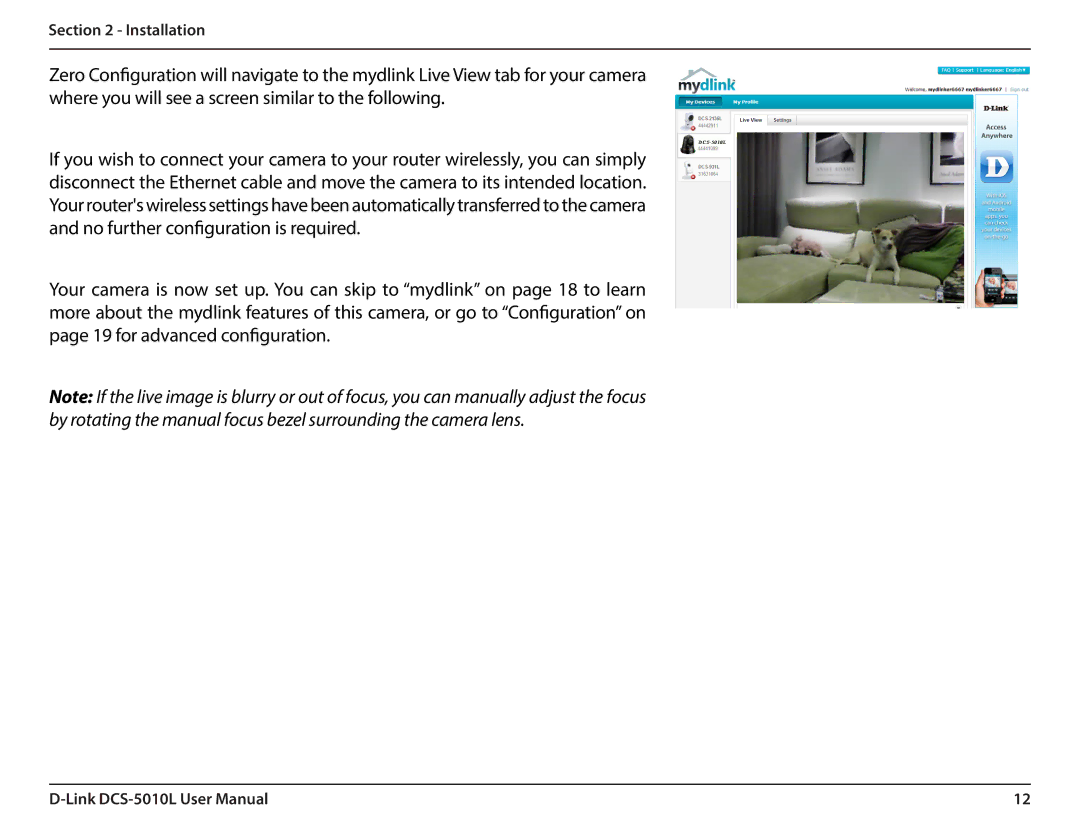 D-Link DCS-5010L user manual Installation 